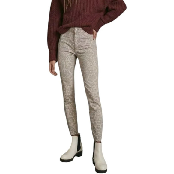 Pilcro Anthropologie Legging Skinny Jeans Damask Print High Rise Denim - Picture 2 of 10